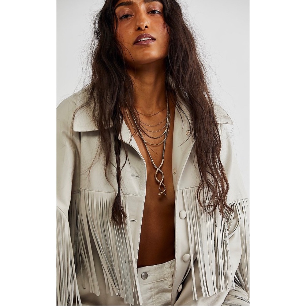 FREE PEOPLE PERFECT DISGUISE NECKLACE BRASS
